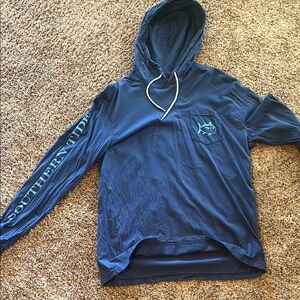 Southern Tide Navy Pullover Hoodie